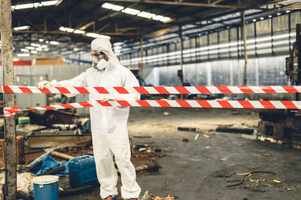 Professional Drug Lab Cleanup technician working in Burson, CA